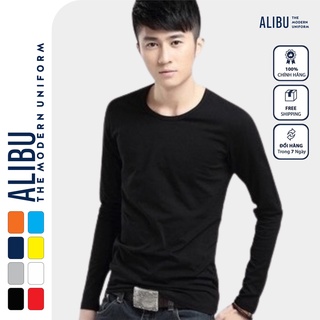 Áo thun giữ nhiệt cổ lọ nam dài tay cao cấp 5 màu tập gym phong cách vải cotton co dãn - ALIBU