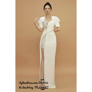 Đầm dạ hội tay con kết pha lê