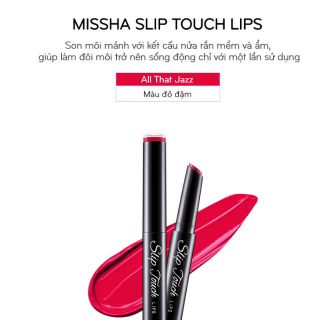 Son môi Missha Slip Touch Lips All That Jazz 1.8g