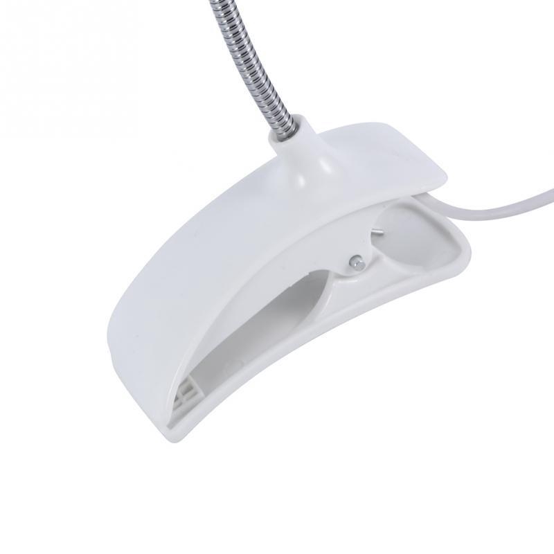 Globedealwin Đèn LED Kẹp bàn đọc sách USB