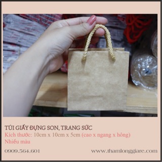 Block 10 túi giấy kraft cứng nhiều kích thước