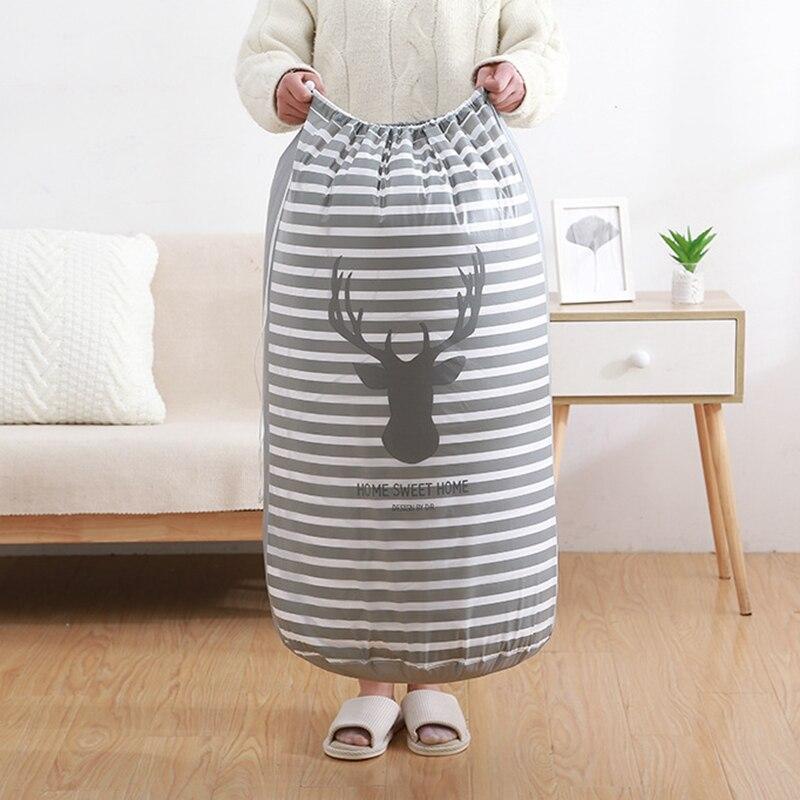 Túi Đựng Chăn Mền Trong Suốt In Hình Gấu Hoạt Hình Dễ Thương Có Thể Gấp Gọn Cho Bé