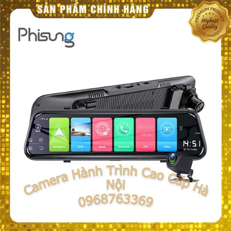 Camera Hành Trình Gương Android 4G [ Free ship + Thẻ 32GB ] Camera Hành Trình Cao Cấp Tại Hà Nội