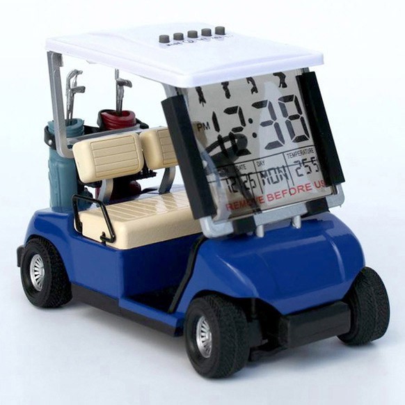 Quà tặng cho người chơi Golf, xe điện mặt đồng hồ để bàn làm việc sang trọng cho Golfer