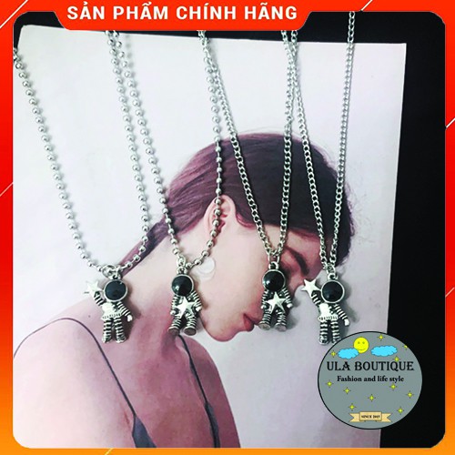 Vòng Cổ Phi Hành Gia ULA Shop Unisex Astronaut Necklace New Sweater Chain phong cách Hip Hop Hàn Quốc