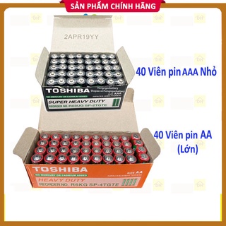 Pin tiểu AA AAA TOSHIBA Thích Hợp Với Các Thiết Bị Điện Tử  HỘP 40 VIÊN