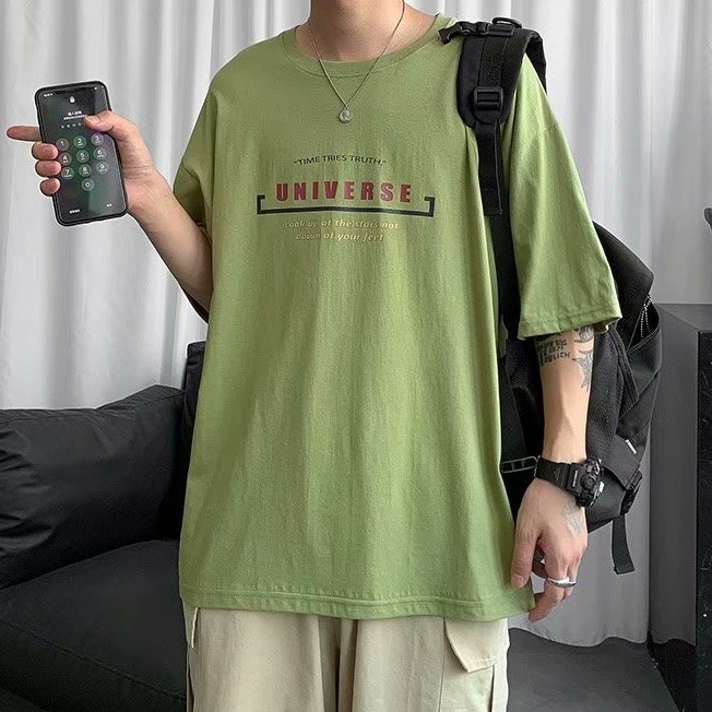 Áo thun tay ngắn phong cách Hàn Quốc thời trang nam | BigBuy360 - bigbuy360.vn