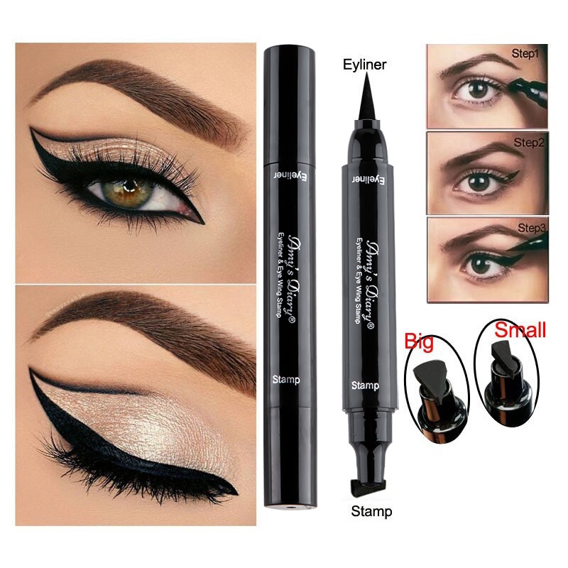 Fashion 2-in-1 Double Head Liquid Eyeliner Waterproof Makeup Fashion