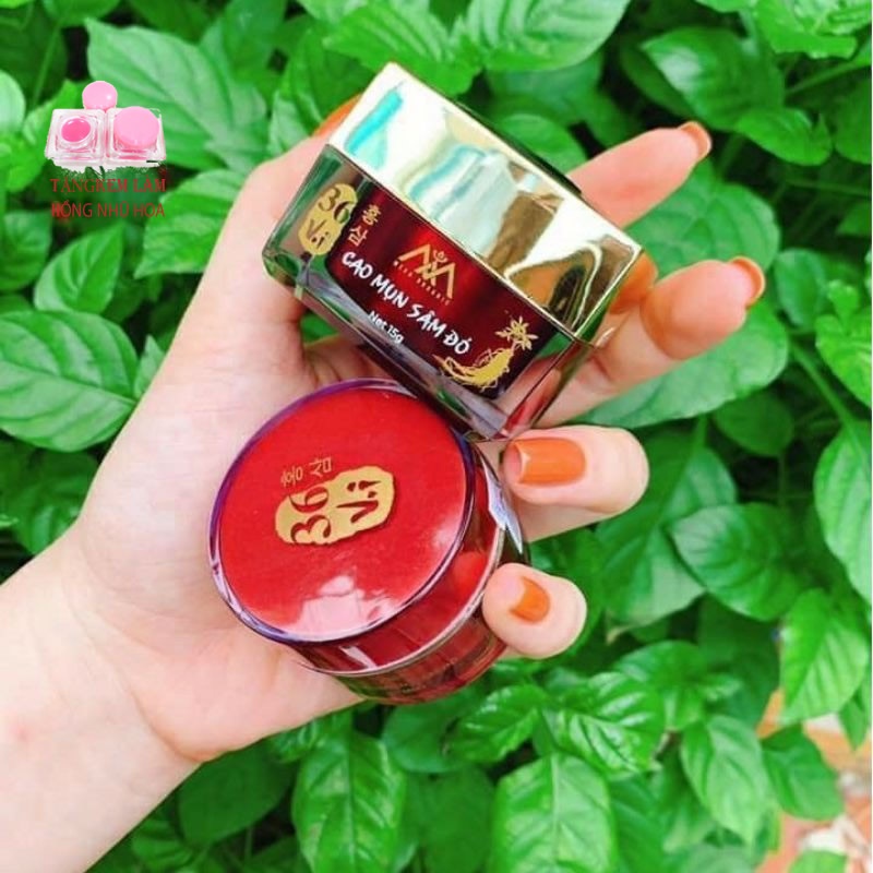 CAO MỤN SÂM ĐỎ 36 VỊ ORANIC 15GR - TẶNG KEM LÀM HỒNG NHŨ HOA