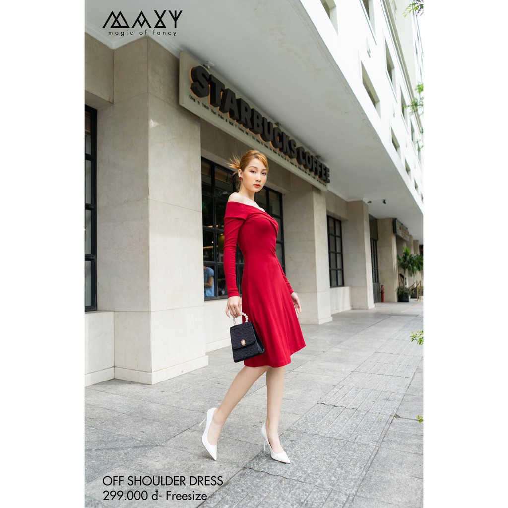 [Mã FAGREEN1505 giảm tới 30K đơn 99K] ĐẦM - OFFSHOLDER DRESS - Đầm trễ vai | BigBuy360 - bigbuy360.vn