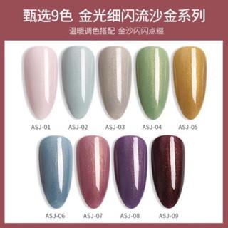 Sơn gel As nhọn set ASJ chính hãng - chuyên dành cho tiệm nails chuyên nghiệp