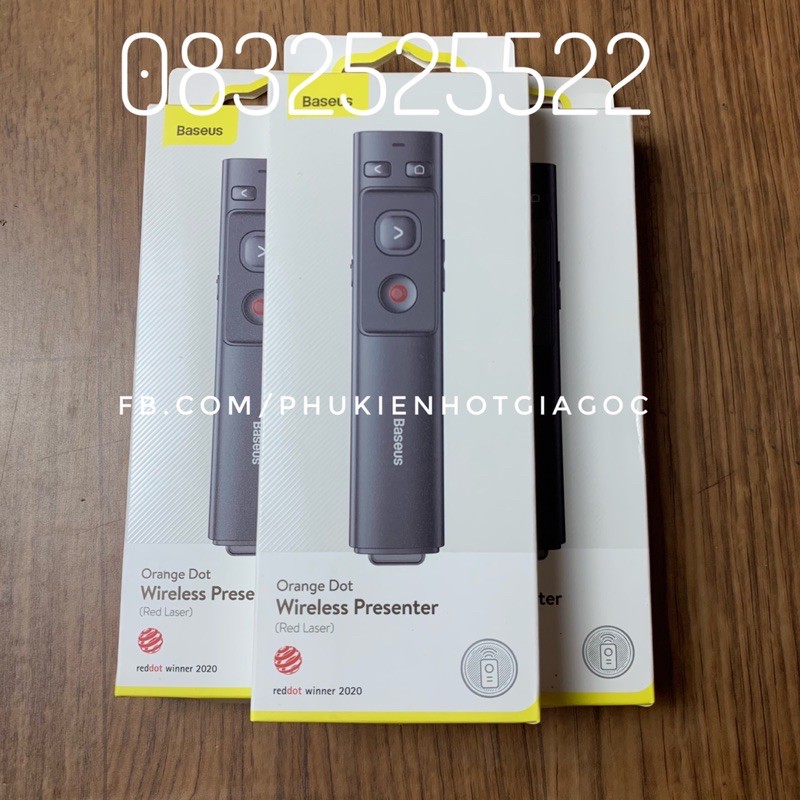 Bút Laser trình chiếu Baseus Orange Dot PPT Wireless Presenter / Youth cho Laptop/ Macbook - Hàng chính hãng | BigBuy360 - bigbuy360.vn