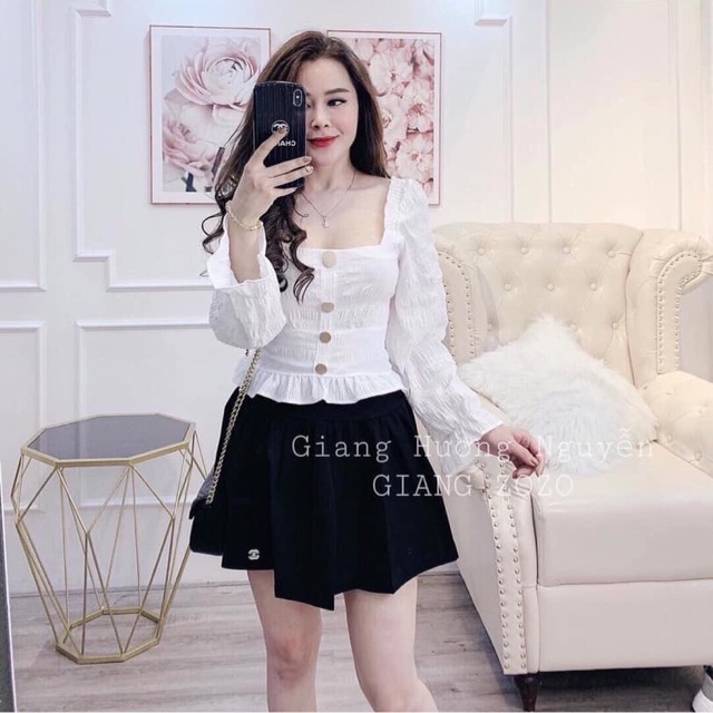 Áo nhăn bồng tay hàng đẹp Quảng Châu