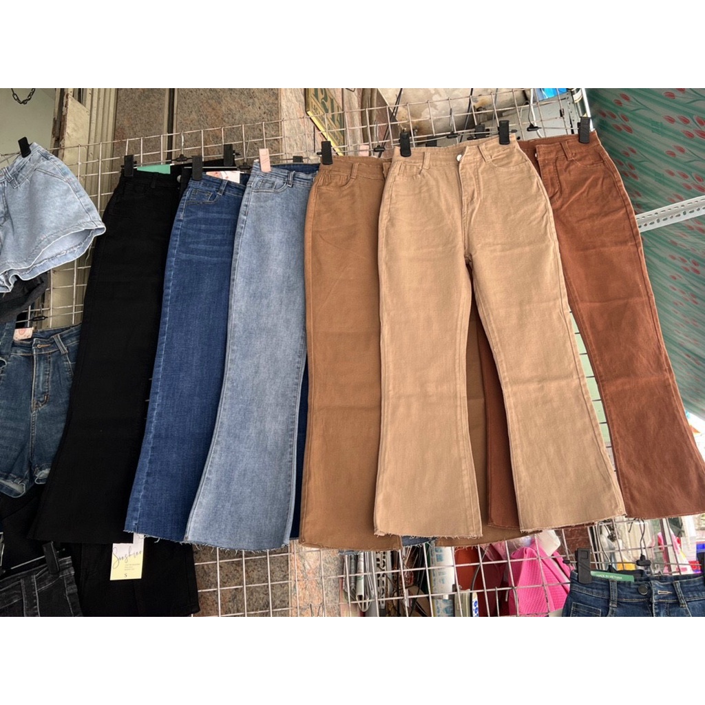 Quần Jean Loe Lỡ 9 Tấc Lai Cắt
