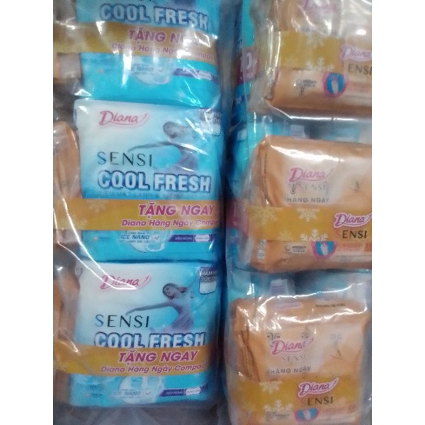 Combo 2 gói băng vệ sinh diana sensi cool fresh không cánh