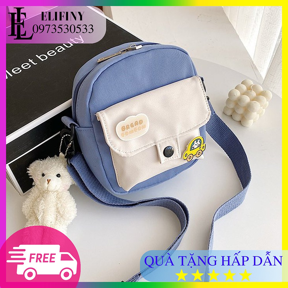 Túi Vải Canvas Mini Đeo Vai Siêu Tiện Dụng Và Đáng Yêu Phong Cách Hàn Quốc