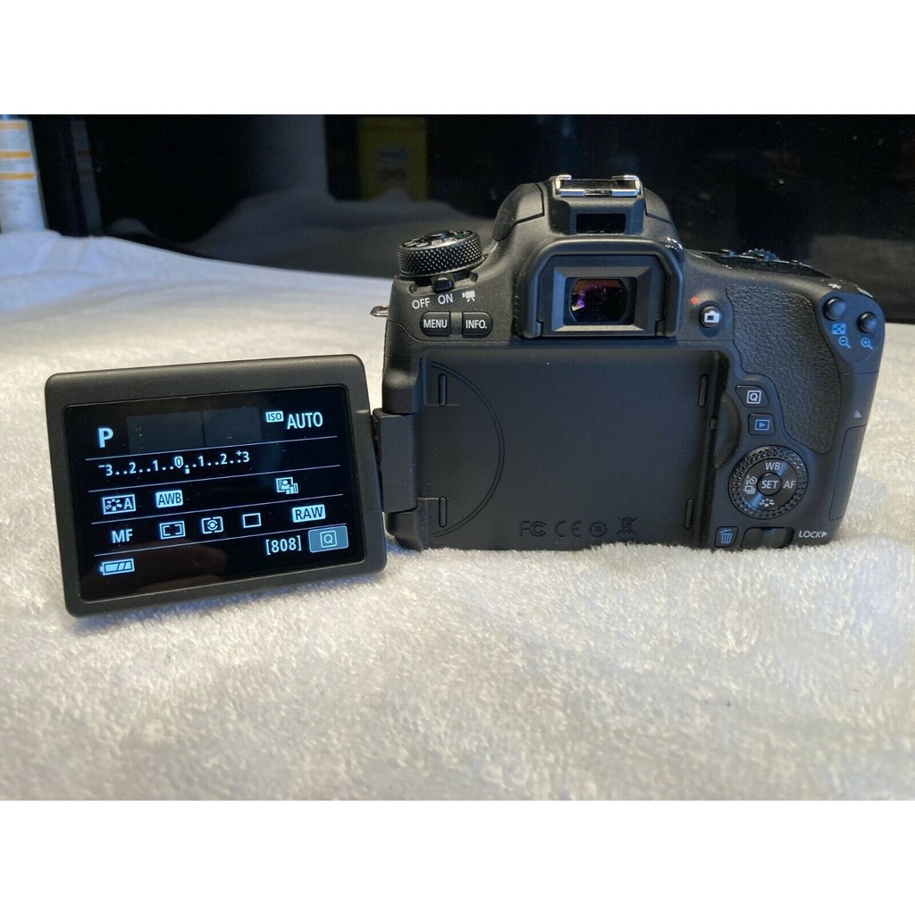 Máy ảnh Canon 760D + kit 18-55mm IS STM - APS-C 24.2 Megapixel - Quay Full HD - Wifi - Mới 90%