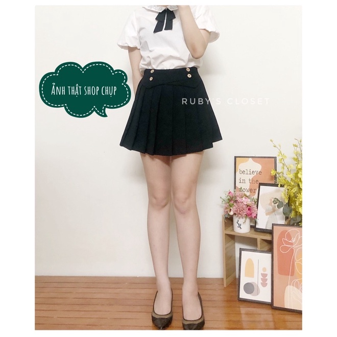 Chân váy xếp ly tennis, chân váy chữ a ngắn lưng cao 2 lớp | BigBuy360 - bigbuy360.vn