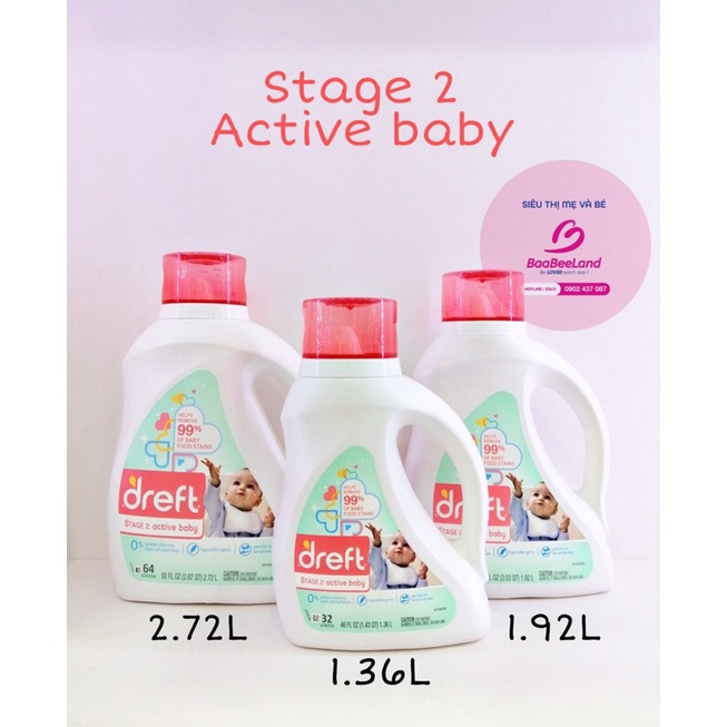 Nước giặt quần áo Dreft cho bé từ sơ sinh - BAABEELAND