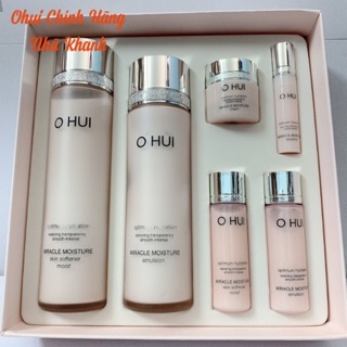 Bộ dưỡng ẩm Ohui Miracle Moisture Special Set 6 sản phẩm - Nhã Khanh Ohui