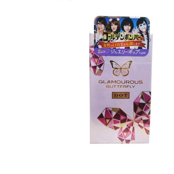 Bao cao su JEX Glamourous Dot - Hộp 8 Pcs