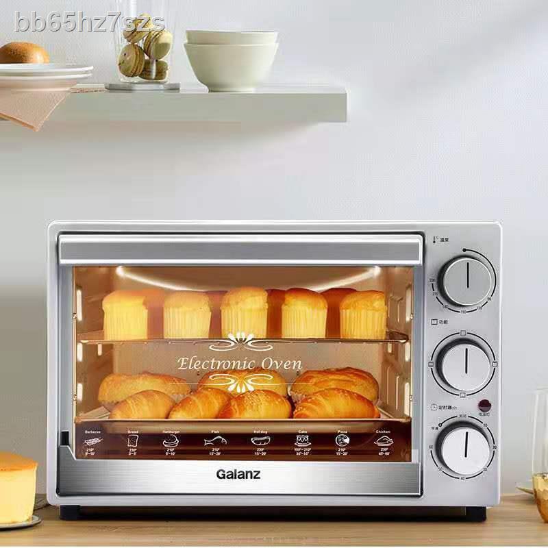 ✻Lò nướng gia đình Galanz nướng bánh đa năng tự động đa năng dung tích lớn 32L làm bánh chính hãng K14