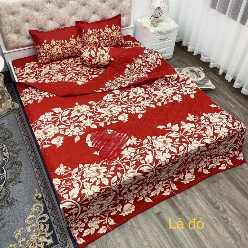 [Freeship] Bộ ga chun chăn hè kèm 2 vỏ gối (tặng kèm 1 vỏ gối ôm)