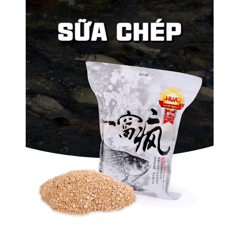 Mồi câu cá chép cực nhạy vị sữa thơm, Sữa Chép HUA 350g