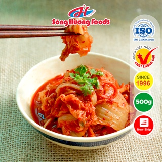 Kim Chi cải thảo cắt lát Hàn Quốc Sông Hương Foods gói 500g - Thực phẩm cho người ăn chay