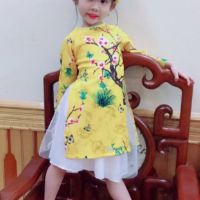 Áo dài cách tân kèm mấn
