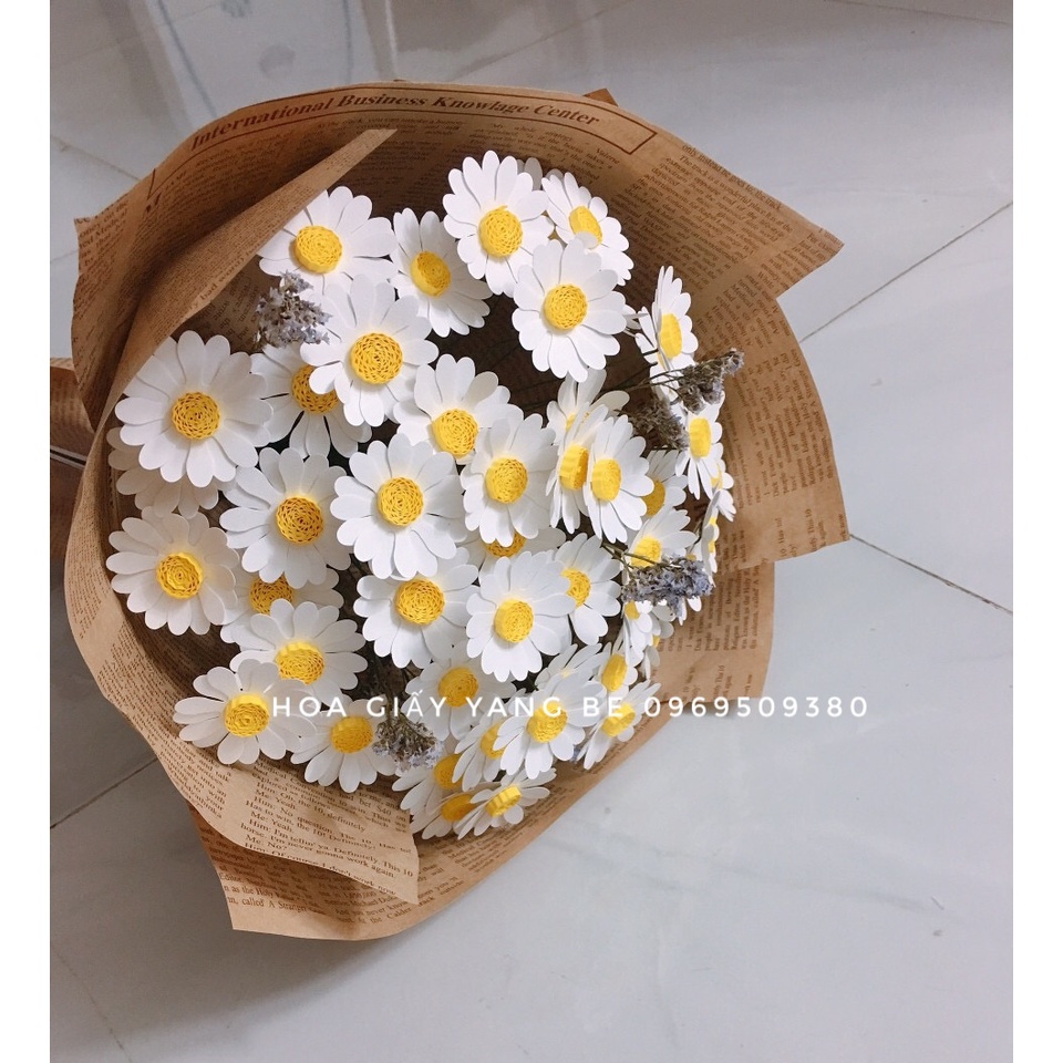 Nguyên liệu làm hoa cúc hoạ mi giấy, hoa giả bền đẹp