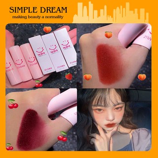 【Hot Sale】Smiley Lipstick Lasting Velvet Matte Ins Super Fire