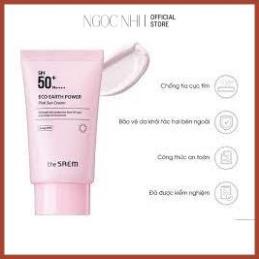 Kem Chống Nắng The Saem Eco Earth Power Pink Sun Cream SPF50+ PA++++ [Chính Hãng 100%]