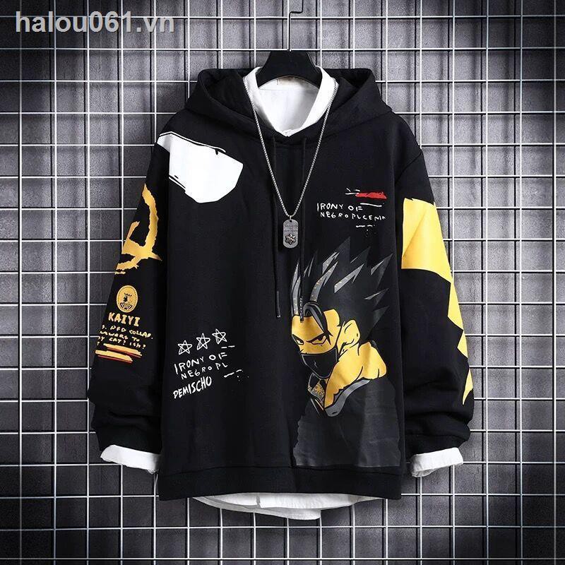 Áo Hoodie Dáng Rộng Có In Hình Thời Trang Cao Cấp Cho Nam