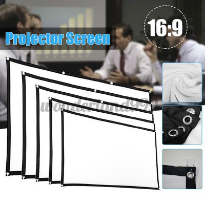 Màn Hình Máy Chiếu 150 / 120 / 100 Inch 16: 9 Có Thể Gấp Gọn Tiện Lợi