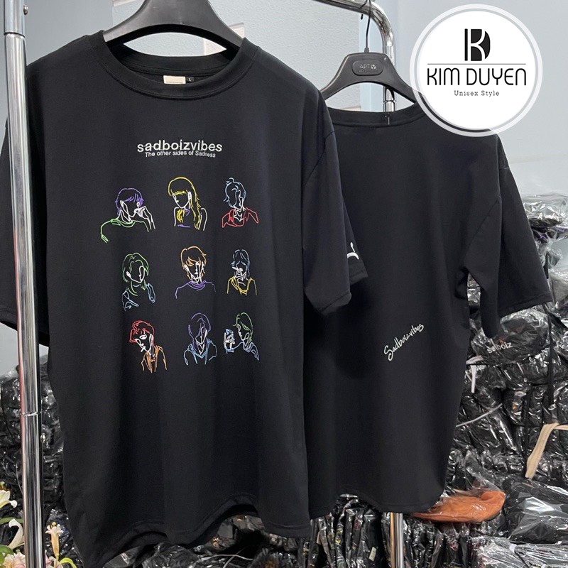 Áo Thun In Hình Nhiều Người - Áo thun tay lỡ form rộng Unisex 38-65kg Nam Nữ  [VIDEO+ẢNH THẬT]