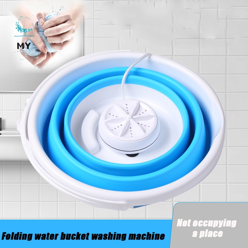Máy giặt mini tự động có thể gấp gọn tiện lợi kèm phụ kiện