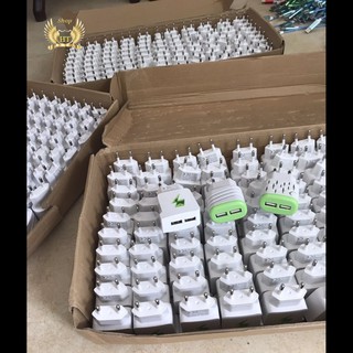 [SALE SẬP SÀN] Củ sạc 2 cổng usb có đèn báo