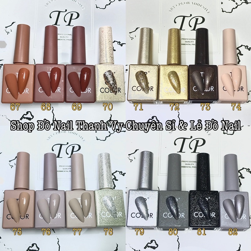 Sơn Gel TP Cao Cấp, Sơn Móng Tay Chính Hãng, Chọn Lẻ Màu Tư 01-20 [Thanh Vy Nail]