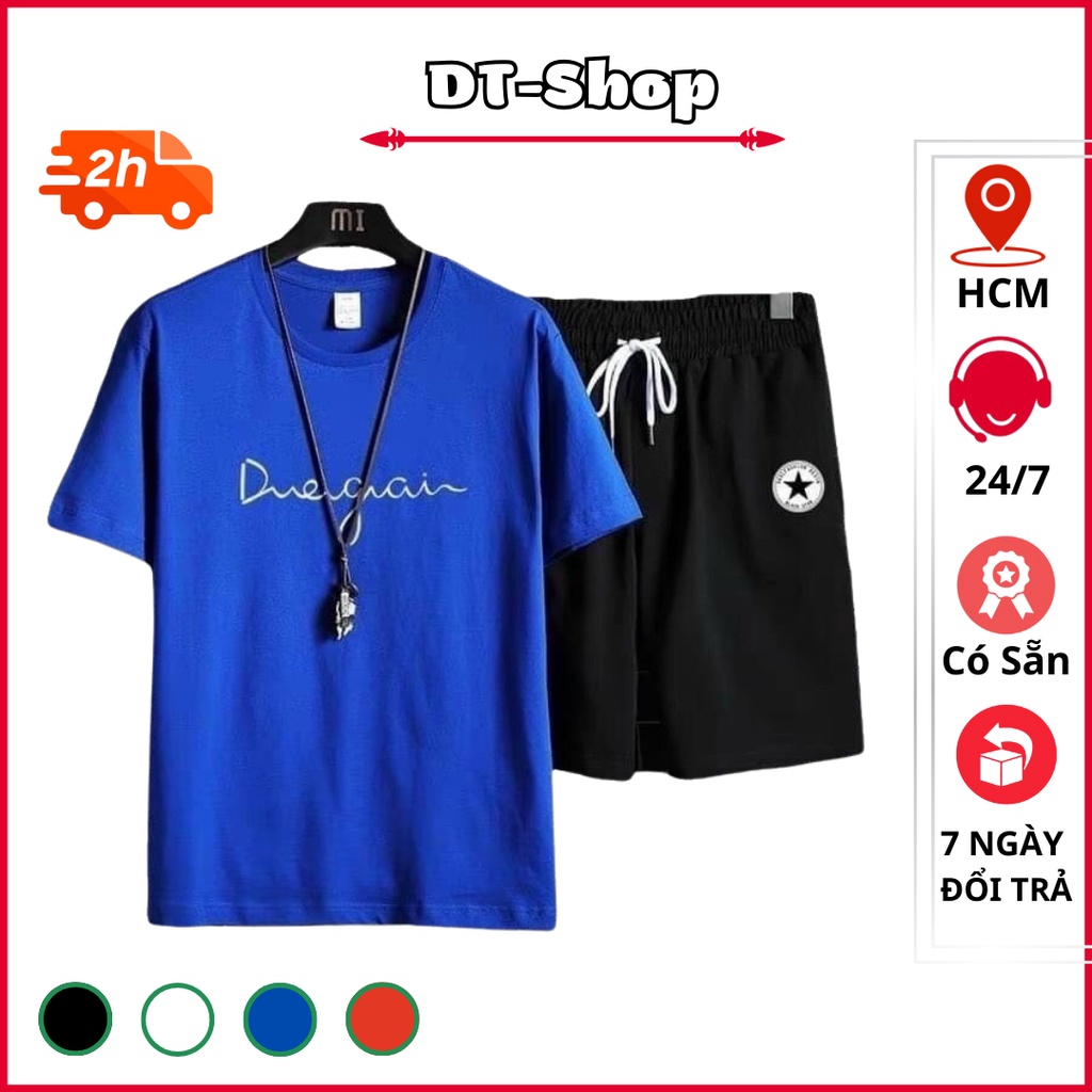 đồ bộ nam 2023 DUEGAIN chất thun siêu mát mặc nhà đi chơi đều đẹp