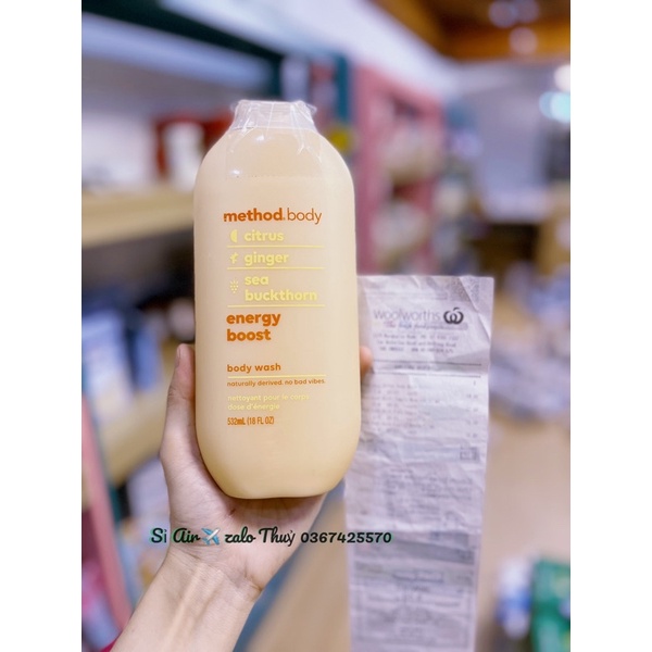 Sữa tắm Method Body ÚC 532ml( Air/đủ bill)