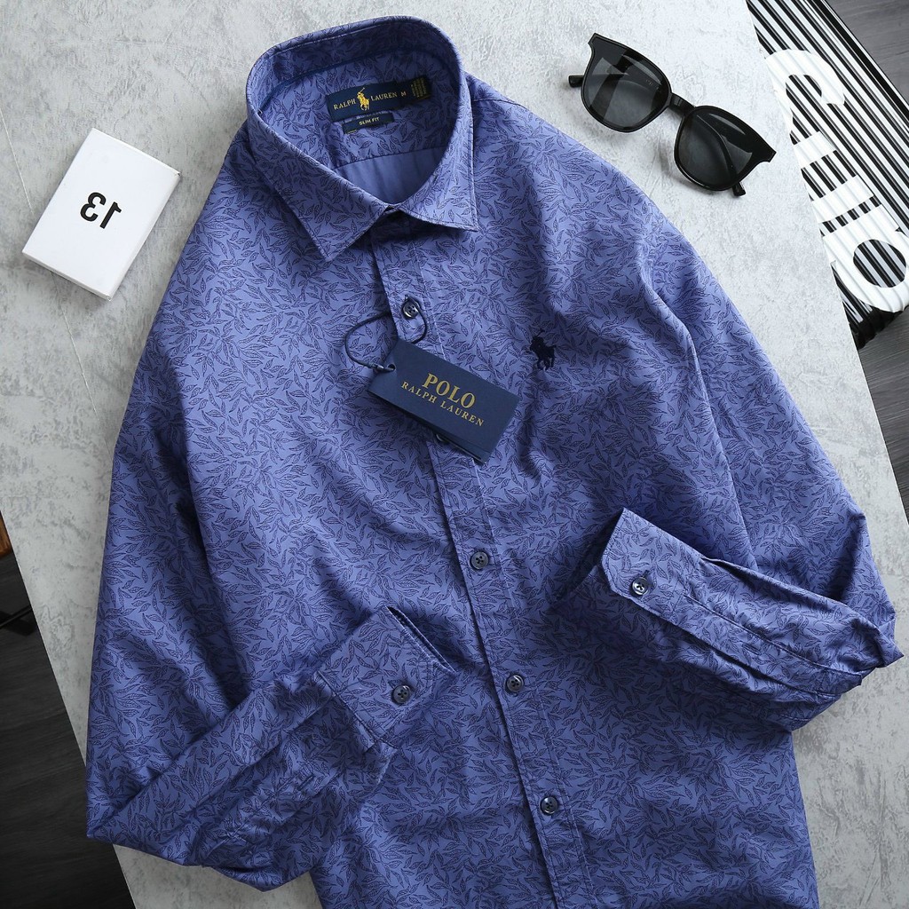 [Cotton lụa] Áo sơ mi nam tay dài Polo Ralph Lauren Shirts Sơ Vin vnxk Mỹ xịn 11 họa tiết nổi | BigBuy360 - bigbuy360.vn