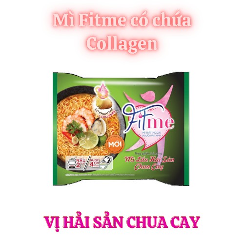Mì fitme 3 vị thơm ngon (Lẩu Hải Sản chua cay, Sườn Heo, bò hầm ngũ vị) (80g* 5gói*6hộp)_tặng kèm hộp nhựa cao cấp | BigBuy360 - bigbuy360.vn