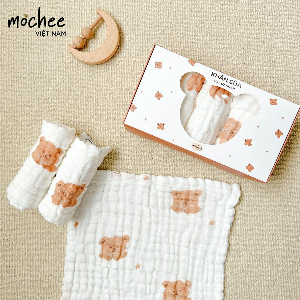 SET KHĂN SỮA VẢI XÔ NHĂN MOCHEE