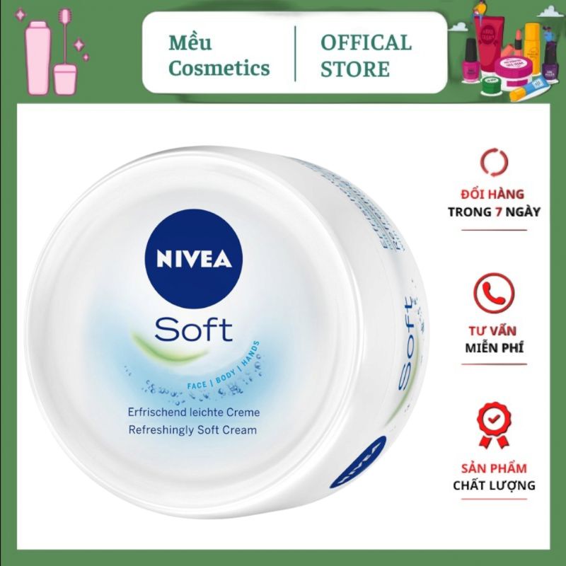 Kem dưỡng ẩm Nivea Soft 200ml