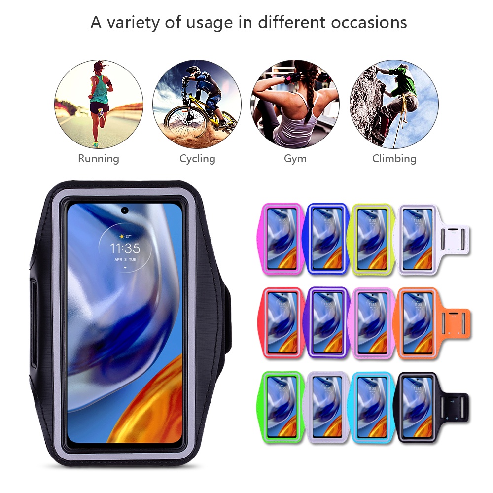 Túi Đựng Điện Thoại Đeo Cánh Tay Cho Motorola Moto E20 E22 E22i E22s E30 E32 E32s E40