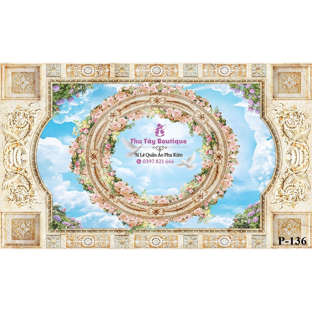 Phông nền chụp ảnh livestream khổ lớn 3D 5D