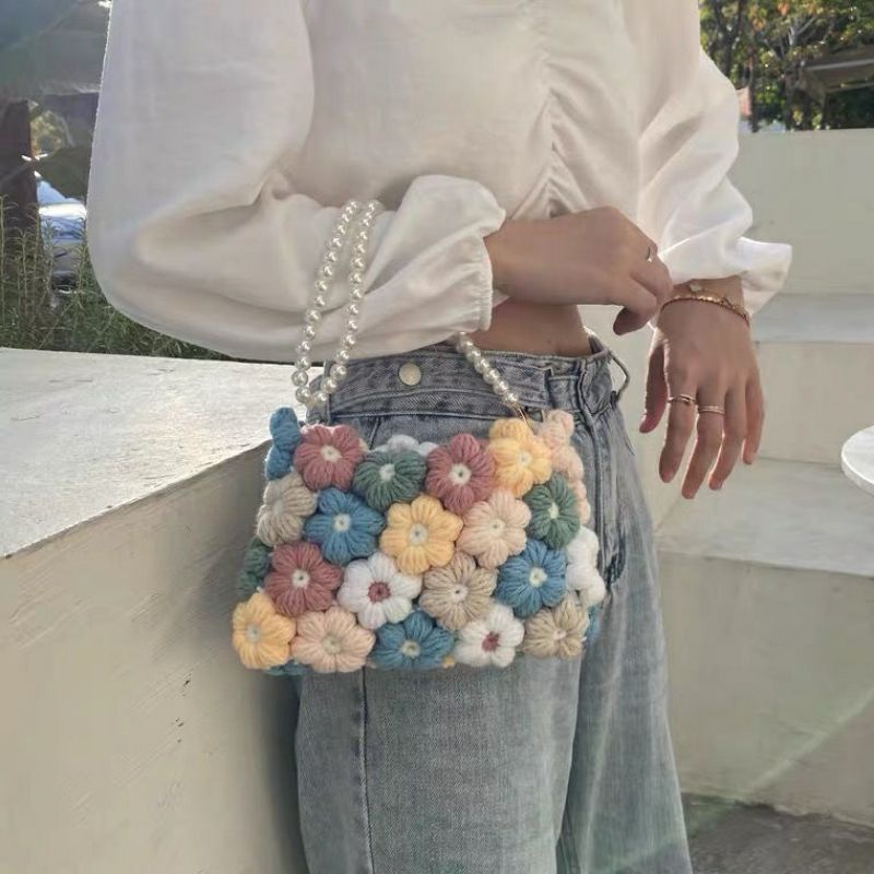 Túi xách ghép hoa cho nữ🌼🌼🌼