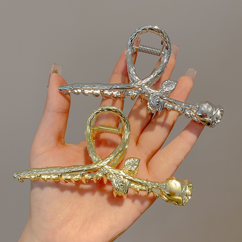 Kẹp Tóc Kim Loại Kiểu Dáng Hình Học Thời Trang Cho Nữ