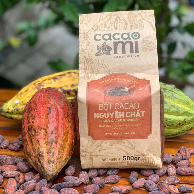 Bột cacao nguyên chất giảm cân 100% tự nhiên CacaoMi Premium tiêu chuẩn UTZ-Túi 500g | BigBuy360 - bigbuy360.vn